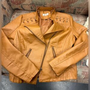 Women's Tan Leather Jacket